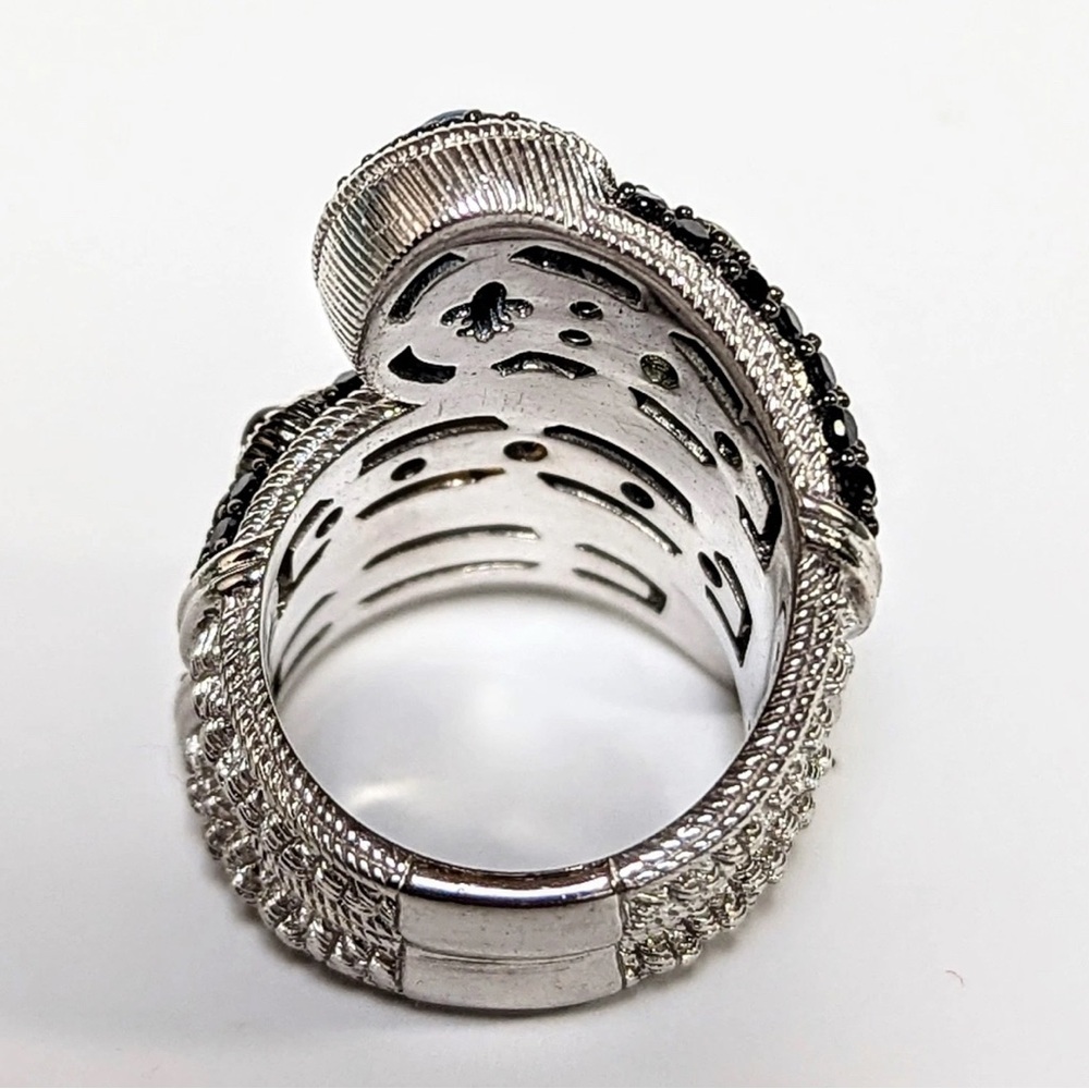 Judith Ripka Silver Ring with Multi-Color Stones - Picture 2 of 2